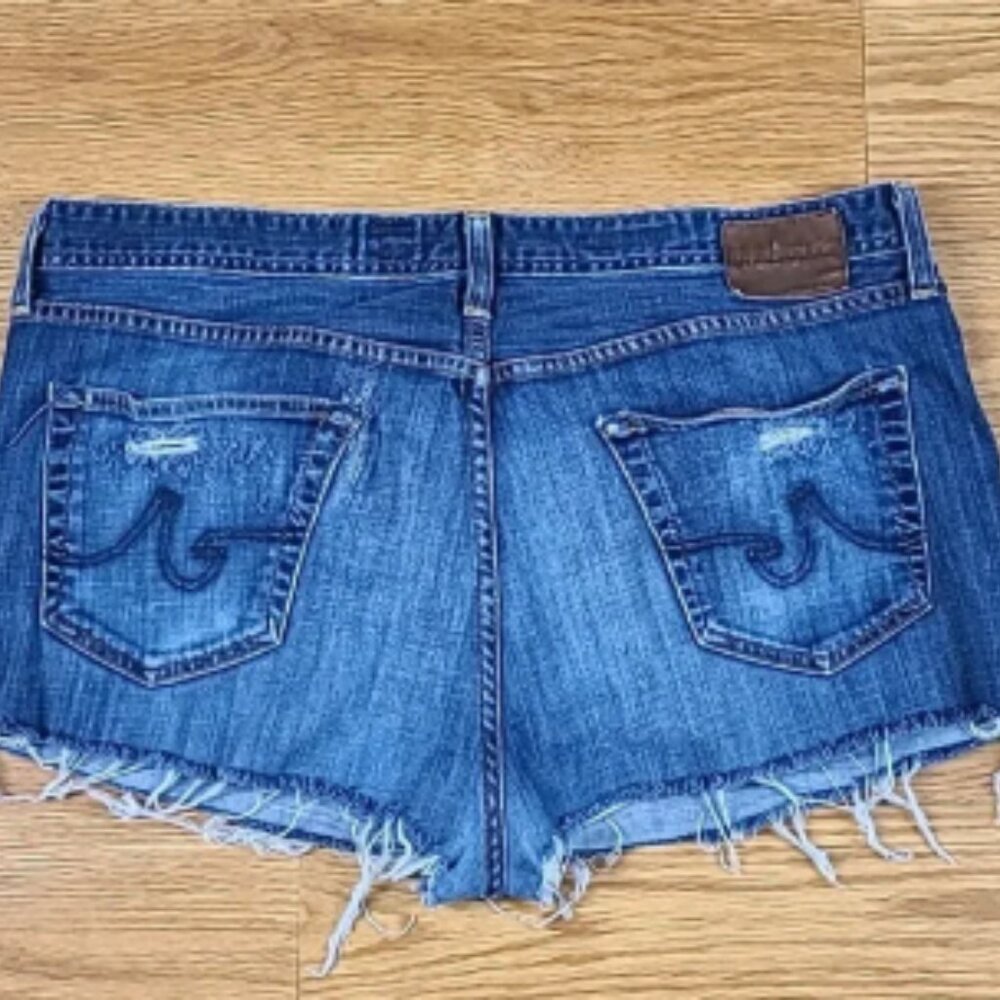 ADRIANO GOLDSCHMIED WOMEN 40x1.5 THE PROTÉGÉ VINTAGE CUTOFF FADED DENIM SHORTS